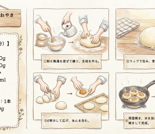 さつまいもんあんのおやきの作り方