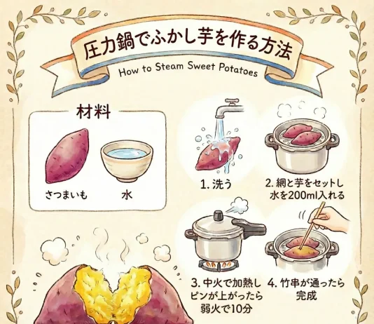 さつまいも　圧力鍋