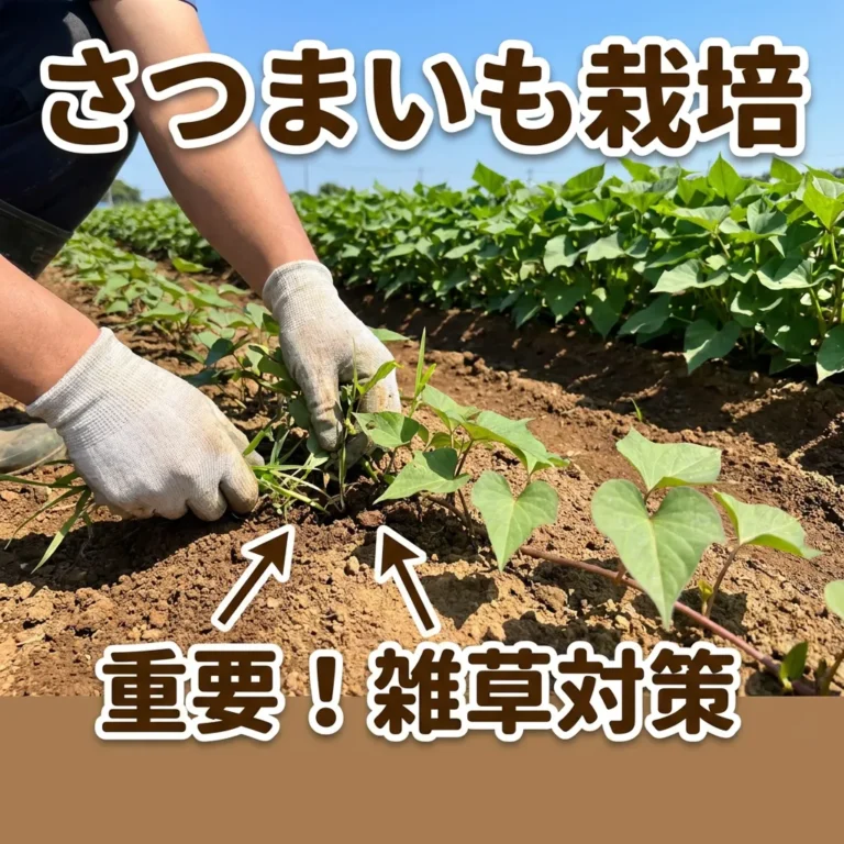 さつまいもの栽培に重要なのは雑草対策！除草をするタイミングはいつ？