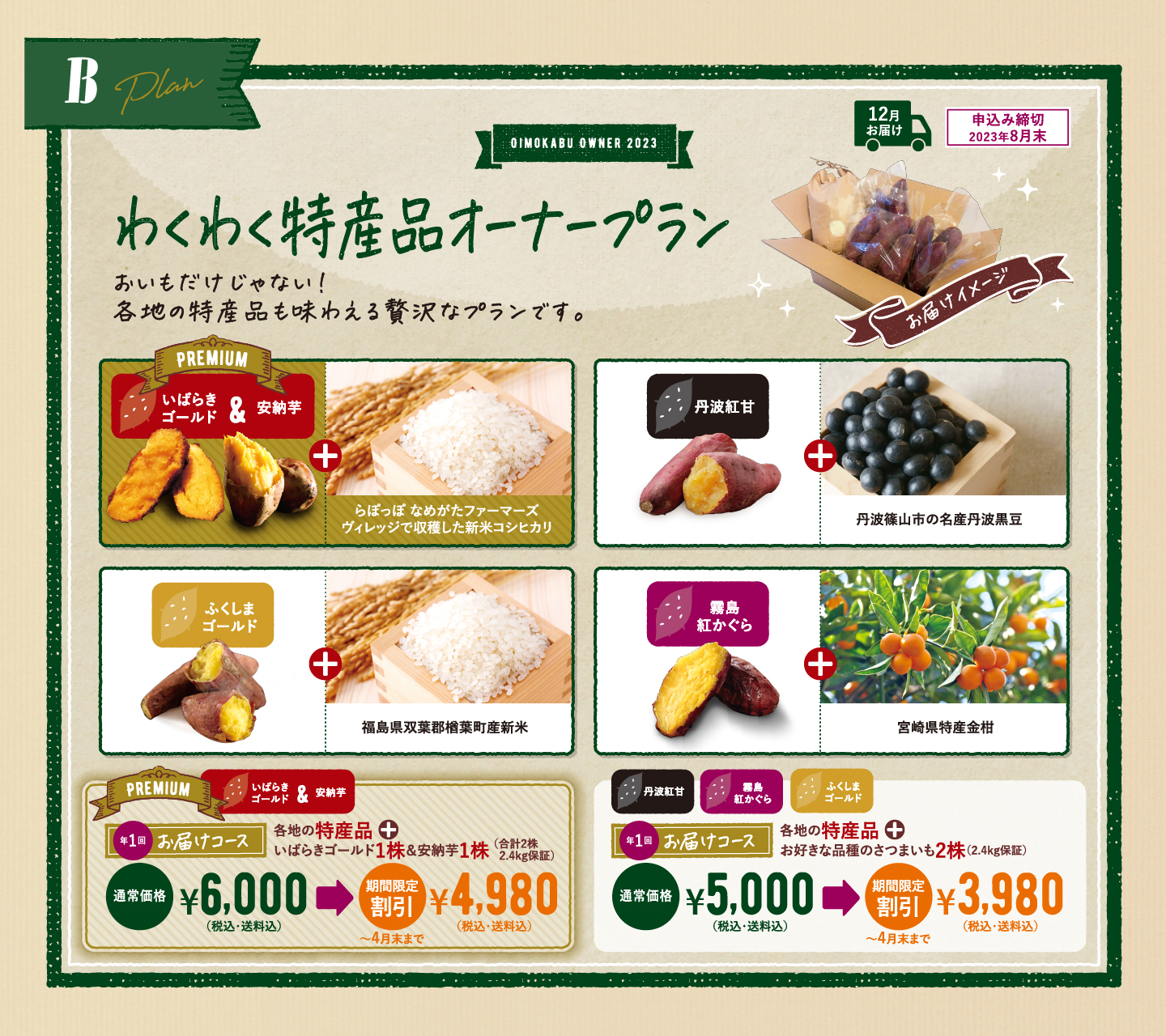 わくわく特産品オーナープラン