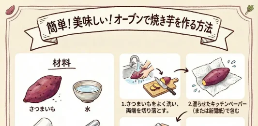 さつまいも　オーブン