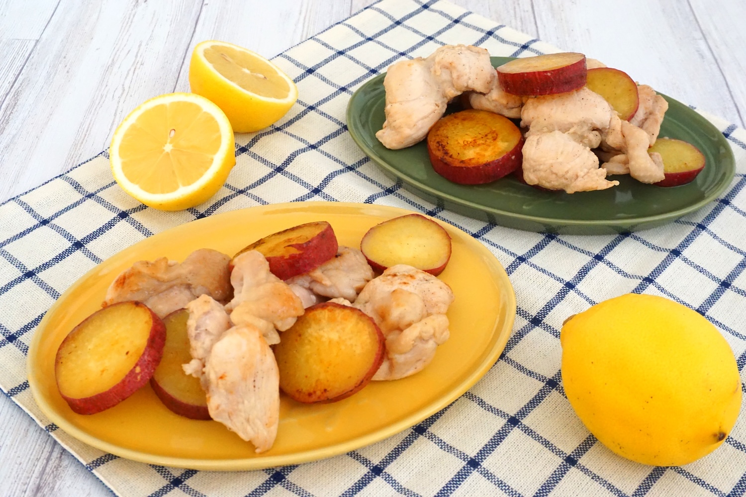 チキンとさつまいものスイートレモンソテー