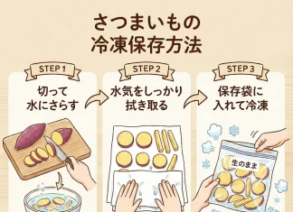 さつまいも　冷凍保存