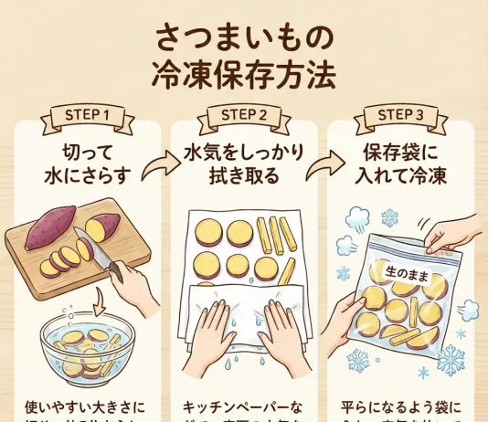 さつまいも　冷凍保存
