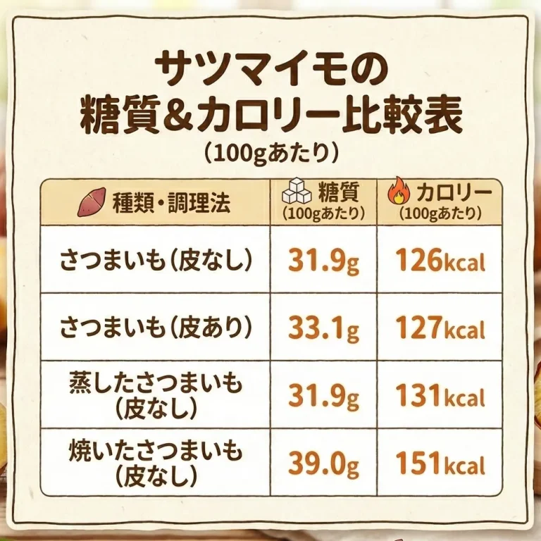 さつまいもは糖質制限中に食べても大丈夫？さつまいもに含まれている糖質について解説！