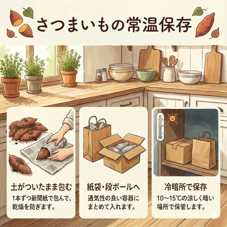 さつまいもの正しい保存方法とは？長持ちのポイントを解説！