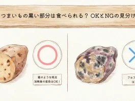 さつまいもの黒い部分は食べられる？ OKとNGの見分け方