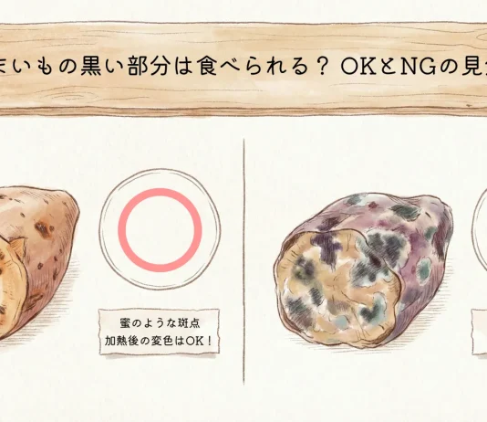 さつまいもの黒い部分は食べられる？ OKとNGの見分け方