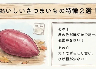 おいしいさつまいもの選び方